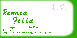 renata filla business card